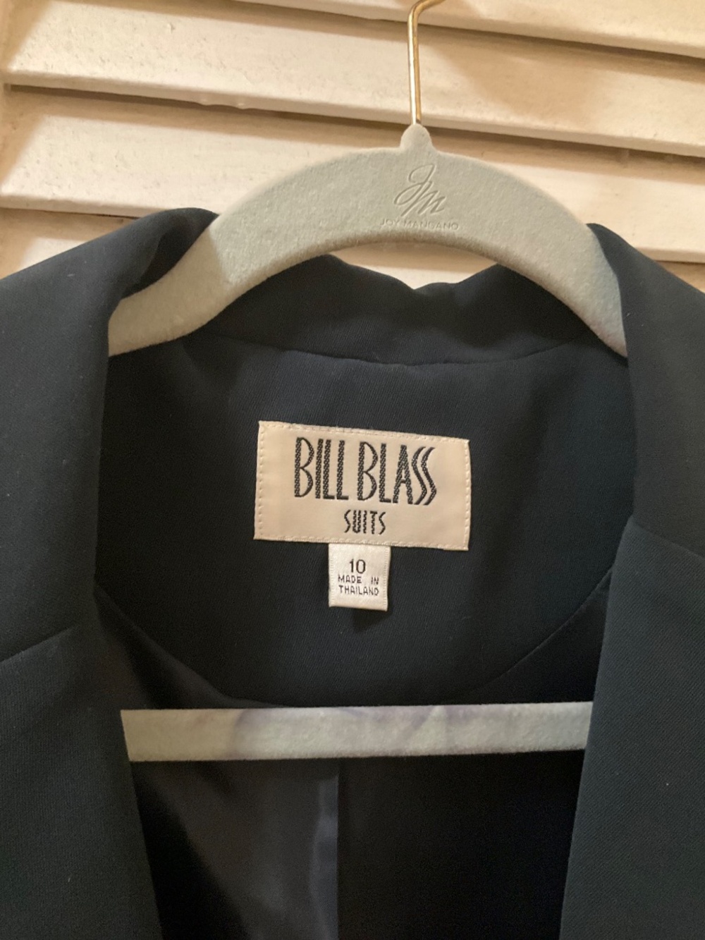 Bill Blass navy pants suit size 10 vintage - Picture 3 of 5